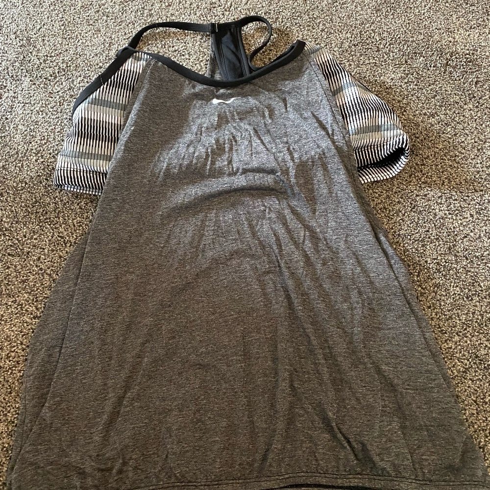 Sport top with coverup swimsuit top for women